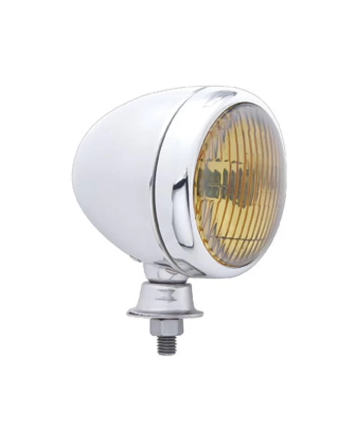 (BULK) STAINLESS STEEL TEAR DROP SPOT LIGHT - AMBER (7000CP)