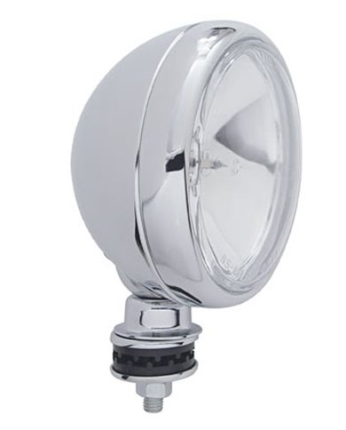 (BOX) CHROME 6" OFF-ROAD HALOGEN LIGHT W/ CHROME RIM - CLEAR (BOX) CHROME 6" OFF-ROAD HALOGEN LIGHT W/ CHROME RIM - CLEAR