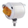 UP30936-SS 2" Double Face Light With 9 LED 2" Beehive Lights & Visors -Amber & Red LED/Amber & Red Lens