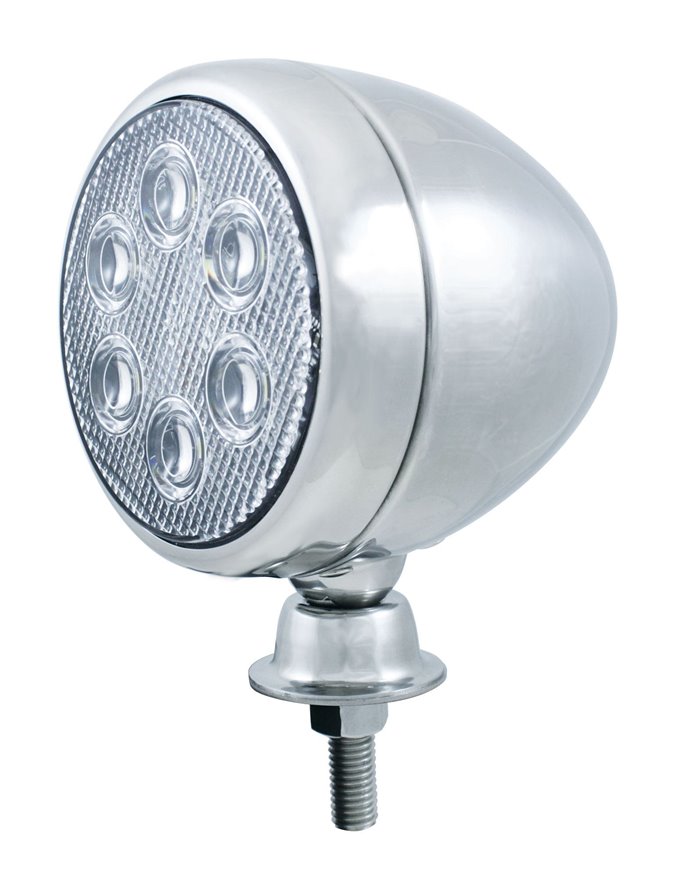 (BOX) 6 HIGH POWER LED TEARDROP STAINLESS WORK LIGHT - 12V/24V APPLICATION