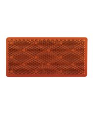 (BULK) RECTANGULAR QUICK MOUNT REFLECTOR - AMBER (BULK) RECTANGULAR QUICK MOUNT REFLECTOR - AMBER