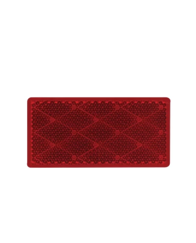 (BULK) RECTANGULAR QUICK MOUNT REFLECTOR - RED (BULK) RECTANGULAR QUICK MOUNT REFLECTOR - RED