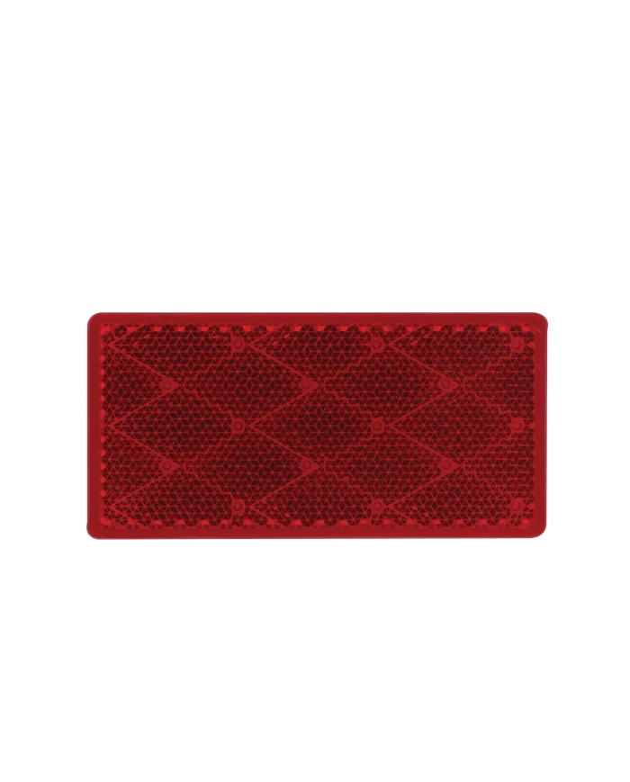 (BULK) RECTANGULAR QUICK MOUNT REFLECTOR - RED (BULK) RECTANGULAR QUICK MOUNT REFLECTOR - RED