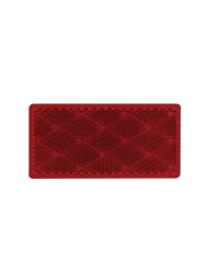 (BULK) RECTANGULAR QUICK MOUNT REFLECTOR - RED (BULK) RECTANGULAR QUICK MOUNT REFLECTOR - RED