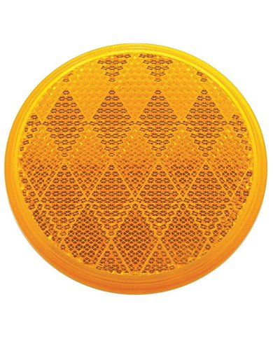 (BULK) 3" ROUND QUICK MOUNT REFLECTOR - AMBER (BULK) 3" ROUND QUICK MOUNT REFLECTOR - AMBER