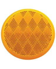 (BULK) 3" ROUND QUICK MOUNT REFLECTOR - AMBER (BULK) 3" ROUND QUICK MOUNT REFLECTOR - AMBER