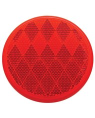 (BULK) 3" ROUND QUICK MOUNT REFLECTOR - RED (BULK) 3" ROUND QUICK MOUNT REFLECTOR - RED