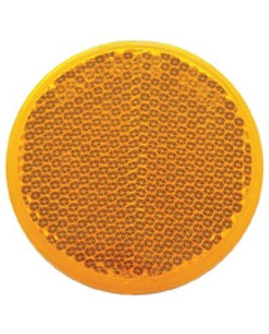 (BULK) 2 3/8" ROUND QUICK MOUNT REFLECTOR - AMBER (BULK) 2 3/8" ROUND QUICK MOUNT REFLECTOR - AMBER