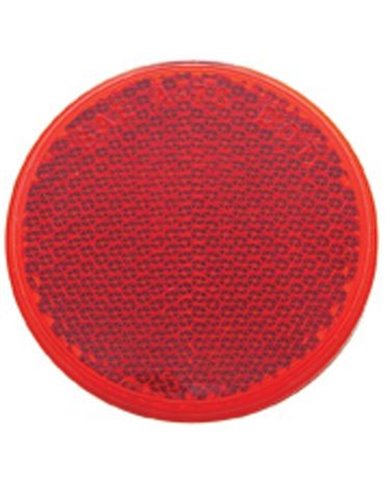 (BULK) 2 3/8" ROUND QUICK MOUNT REFLECTOR - RED (BULK) 2 3/8" ROUND QUICK MOUNT REFLECTOR - RED