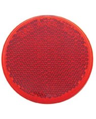 (BULK) 2 3/8" ROUND QUICK MOUNT REFLECTOR - RED (BULK) 2 3/8" ROUND QUICK MOUNT REFLECTOR - RED