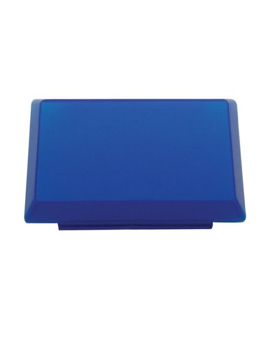 (BULK) RECTANGULAR INTERIOR LIGHT LENS - BLUE (BULK) RECTANGULAR INTERIOR LIGHT LENS - BLUE