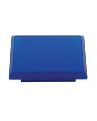 (BULK) RECTANGULAR INTERIOR LIGHT LENS - BLUE