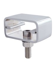 (BULK) CHROME DOUBLE FACE RECTANGULAR T-MOUNT LIGHT HOUSING - SINGLE STUD MOUNTING (BULK) CHROME DOUBLE FACE RECTANGULAR T-MOUNT LIGHT HOUSING - SINGLE STUD MOUNTING