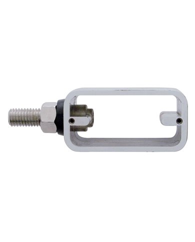 (BULK) CHROME DOUBLE FACE RECTANGULAR STRAIGHT MOUNT LIGHT HOUSING - SINGLE STUD MOUNTING (BULK) CHROME DOUBLE FACE RECTANGULAR STRAIGHT MOUNT LIGHT HOUSING - SINGLE STUD MOUNTING