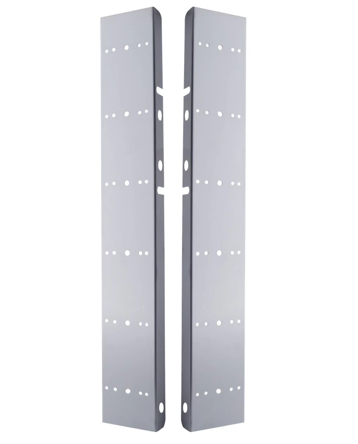 (2/BULK) STAINLESS STEEL PETERBILT 12 LED CUTOUT AIR CLEANER LIGHT BRACKET