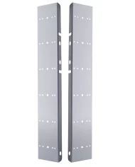 (2/BULK) STAINLESS STEEL PETERBILT 12 LED CUTOUT AIR CLEANER LIGHT BRACKET