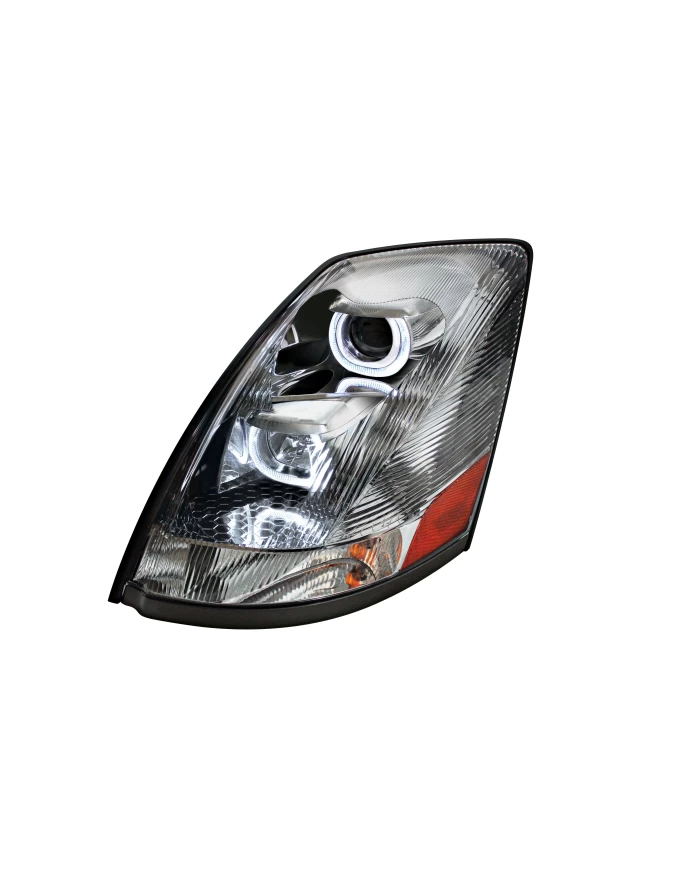 (BOX) CHROME VOLVO VN / VNL 2004+ PROJECTION HEADLIGHT - DRIVER (BOX) CHROME VOLVO VN / VNL 2004+ PROJECTION HEADLIGHT - DRIVER