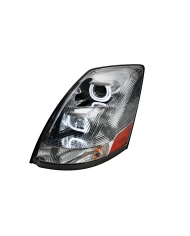 (BOX) CHROME VOLVO VN / VNL 2004+ PROJECTION HEADLIGHT - DRIVER (BOX) CHROME VOLVO VN / VNL 2004+ PROJECTION HEADLIGHT - DRIVER