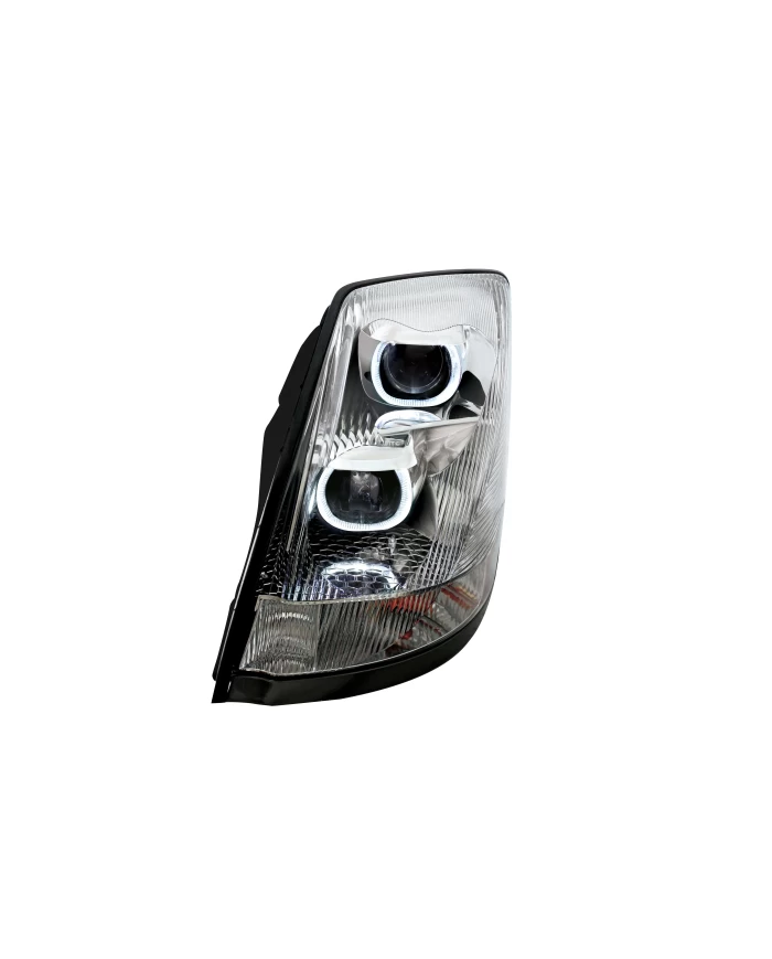 (BOX) CHROME VOLVO VN / VNL 2004+ PROJECTION HEADLIGHT - DRIVER (BOX) CHROME VOLVO VN / VNL 2004+ PROJECTION HEADLIGHT - DRIVER