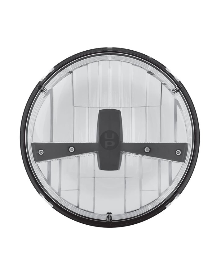 (CARD) BLACK 5 LED 7” DUAL FUNCTION HEADLIGHT