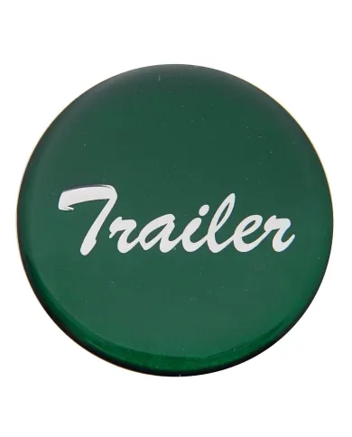 UP23229-1G-"Trailer" Glossy Air Valve Knob Candy Color Sticker - Emerald Green