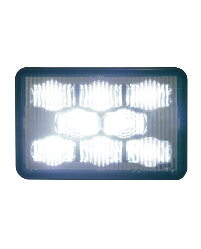 (BOX) 8 LED 4 " X 6" RECTANGULAR HIGH POWER LED HEADLIGHT - HIGH BEAM (BOX) 8 LED 4 " X 6" RECTANGULAR HIGH POWER LED HEADLIGHT - HIGH BEAM