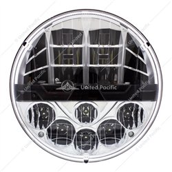 UP31084-ULTRALIT - High Power LED 7" Headlight With Polycarbonate Lens & Housing