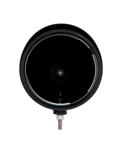 BLACK "BILLET" STYLE GROOVE HEADLIGHT HOUSING WITH VISOR BLACK "BILLET" STYLE GROOVE HEADLIGHT HOUSING WITH VISOR