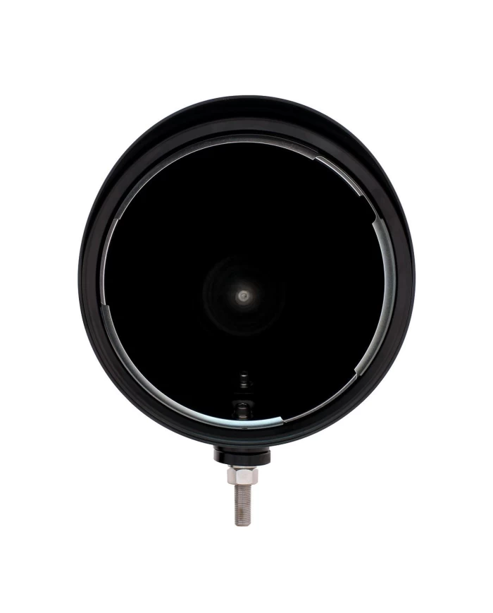 BLACK "BILLET" STYLE GROOVE HEADLIGHT HOUSING WITH VISOR BLACK "BILLET" STYLE GROOVE HEADLIGHT HOUSING WITH VISOR