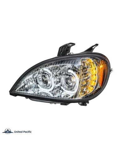 UP31090-High Power LED Chrome Projection Headlight For 2001-2020 Freightliner Columbia - Driver