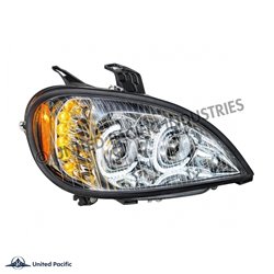 UP31091-High Power LED Chrome Projection Headlight For 2001-2020 Freightliner Columbia - Passenger
