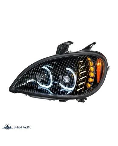 UP31092-High Power LED Blackout Projection Headlight For 2001-2020 Freightliner Columbia - Driver
