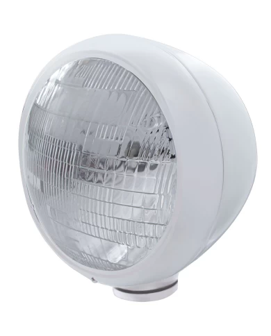 (BOX) CHROME CLASSIC "GUIDE" HEADLIGHT - 6014 SEALED BEAM BULB (BOX) CHROME CLASSIC "GUIDE" HEADLIGHT - 6014 SEALED BEAM BULB