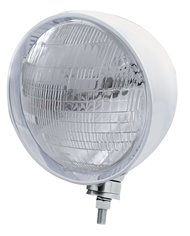 (BOX) STAINLESS STEEL MOTORCYCLE "REBEL" HEADLIGHT - 6014 SEAL BEAM