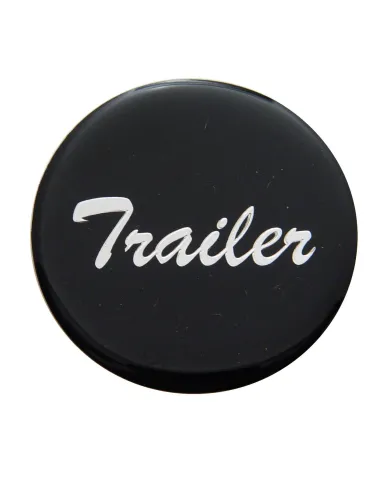 UP23229-1K-"Trailer" Glossy Air Valve Knob Candy Color Sticker - Glossy Black