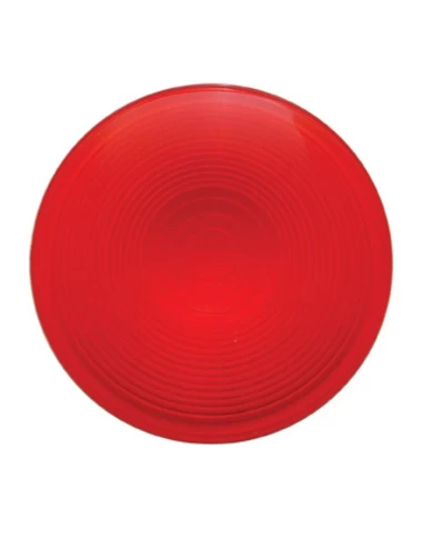 (BULK) 4" DEEP DISH LIGHT LENS - RED (BULK) 4" DEEP DISH LIGHT LENS - RED
