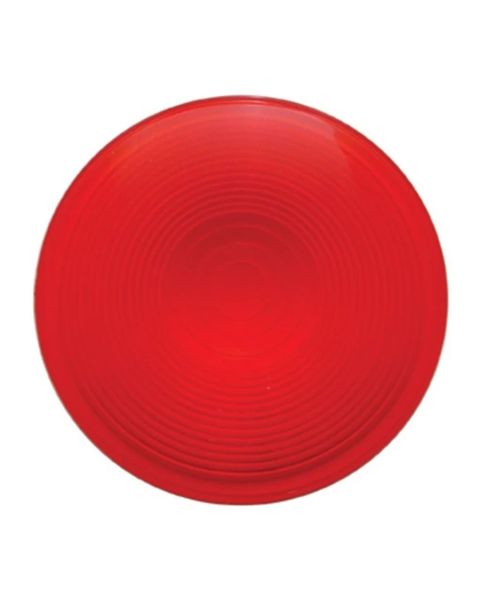 (BULK) 4" DEEP DISH LIGHT LENS - RED