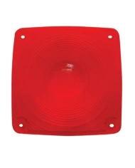 (BULK) PLASTIC SQUARE TURN SIGNAL LIGHT LENS - RED