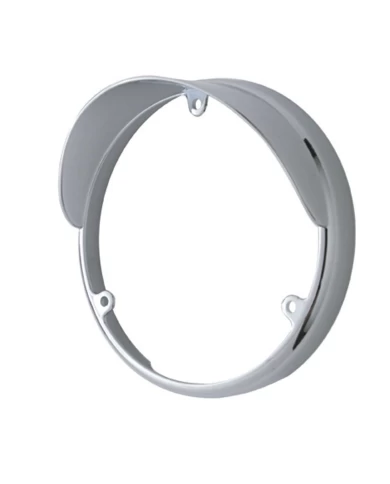 (CARD) CHROME PLASTIC LED LIGHT BEZEL W/ VISOR - 38103 SERIES (CARD) CHROME PLASTIC LED LIGHT BEZEL W/ VISOR - 38103 SERIES