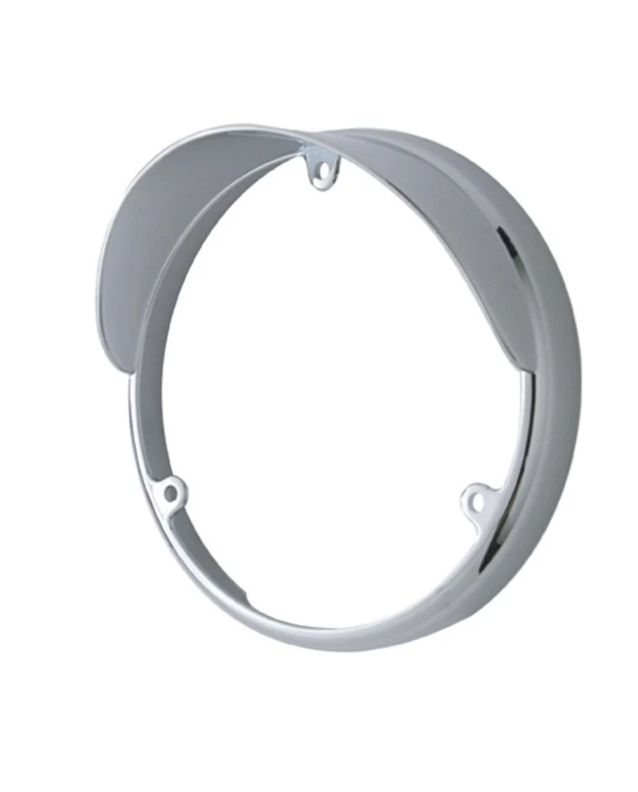 (CARD) CHROME PLASTIC LED LIGHT BEZEL W/ VISOR - 38103 SERIES