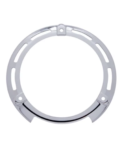 (CARD) CHROME PLASTIC ROUND TURN SIGNAL LIGHT BEZEL (CARD) CHROME PLASTIC ROUND TURN SIGNAL LIGHT BEZEL