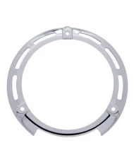 (CARD) CHROME PLASTIC ROUND TURN SIGNAL LIGHT BEZEL