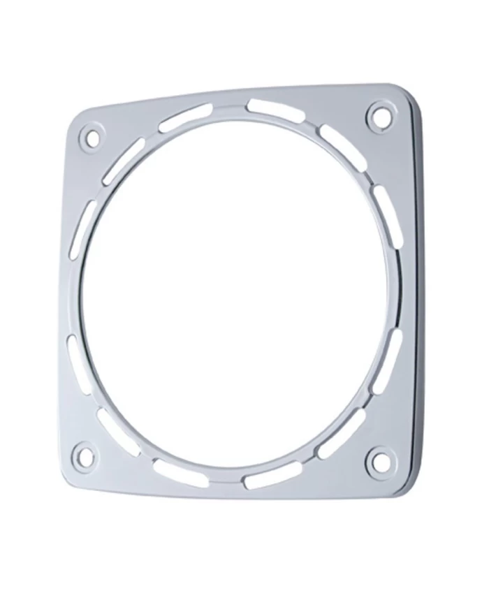 (BULK) CHROME PLASTIC LED SQUARE LIGHT BEZEL - 38701 SERIES