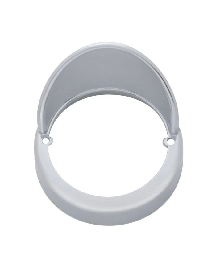 (CARD) CHROME PLASTIC LED CAB LIGHT BEZEL W/ VISOR