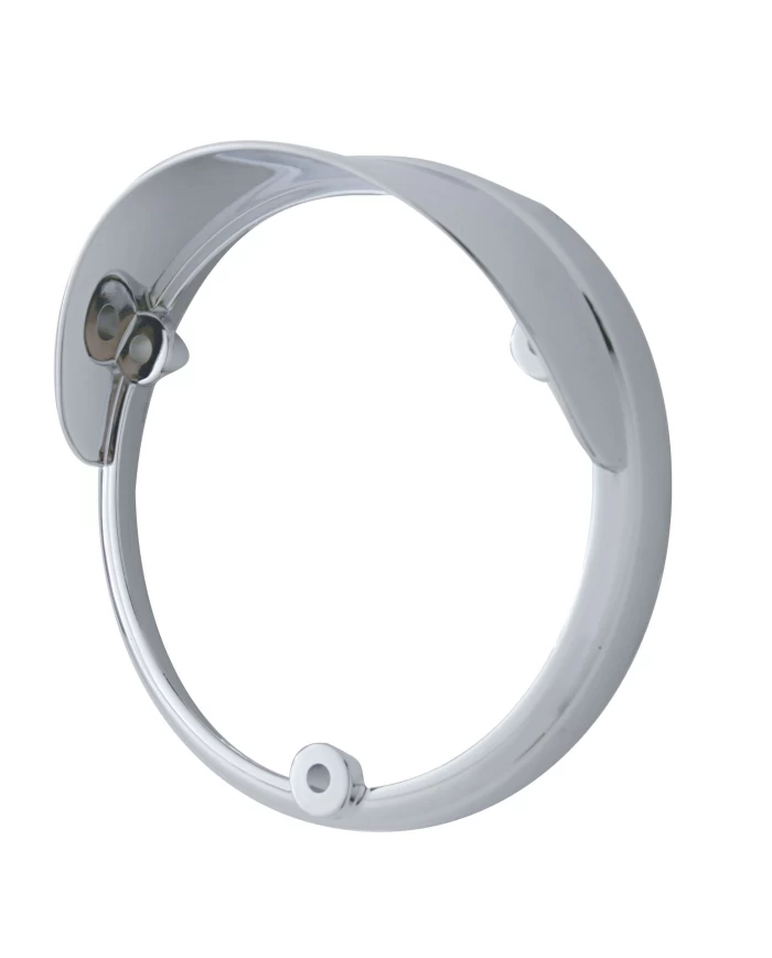 (CARD) CHROME PLASTIC LED LIGHT BEZEL W/ UP-SIDE DOWN VISOR - 38113 SERIES