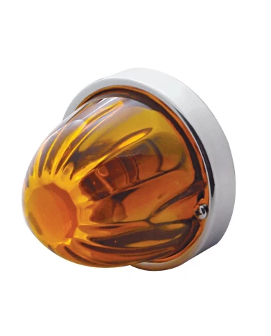 (BULK) CAB LIGHT CONVERSION KIT W/ AMBER WATERMELON GLASS LENS - 1157 DOUBLE CONTACT BASE (BULK) CAB LIGHT CONVERSION KIT W/ AMBER WATERMELON GLASS LENS - 1157 DOUBLE CONTACT BASE
