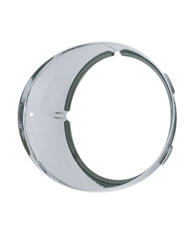 (CARD) CHROME PLASTIC FREIGHTLINER INNER HEADLIGHT BEZEL - DRIVER (CARD) CHROME PLASTIC FREIGHTLINER INNER HEADLIGHT BEZEL - DRIVER