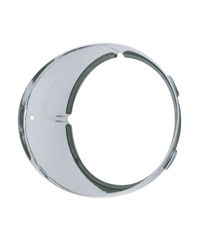 (CARD) CHROME PLASTIC FREIGHTLINER INNER HEADLIGHT BEZEL - DRIVER