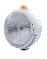 (BOX) S.S. "GUIDE" H6024 HALOGEN HEADLIGHT WITH 5 AMBER LED DUAL FUNCTION TOP MOUNT LIGHT - AMBER LENS (BOX) S.S. "GUIDE" H6024 HALOGEN HEADLIGHT WITH 5 AMBER LED DUAL FUNCTION TOP MOUNT LIGHT - AMBER LENS