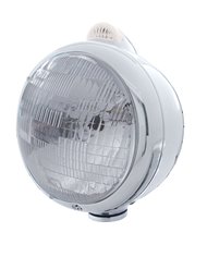 (BOX) S.S. "GUIDE" H6024 HALOGEN HEADLIGHT WITH 5 AMBER LED DUAL FUNCTION TOP MOUNT LIGHT - CLEAR LENS (BOX) S.S. "GUIDE" H6024 HALOGEN HEADLIGHT WITH 5 AMBER LED DUAL FUNCTION TOP MOUNT LIGHT - CLEAR LENS